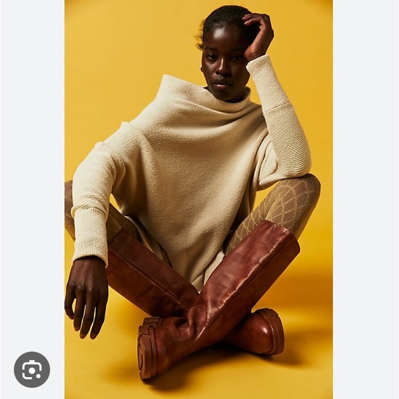 Free People Brooks Tall Boots in Brown New Without Box Size 36 - Picture 2 of 5